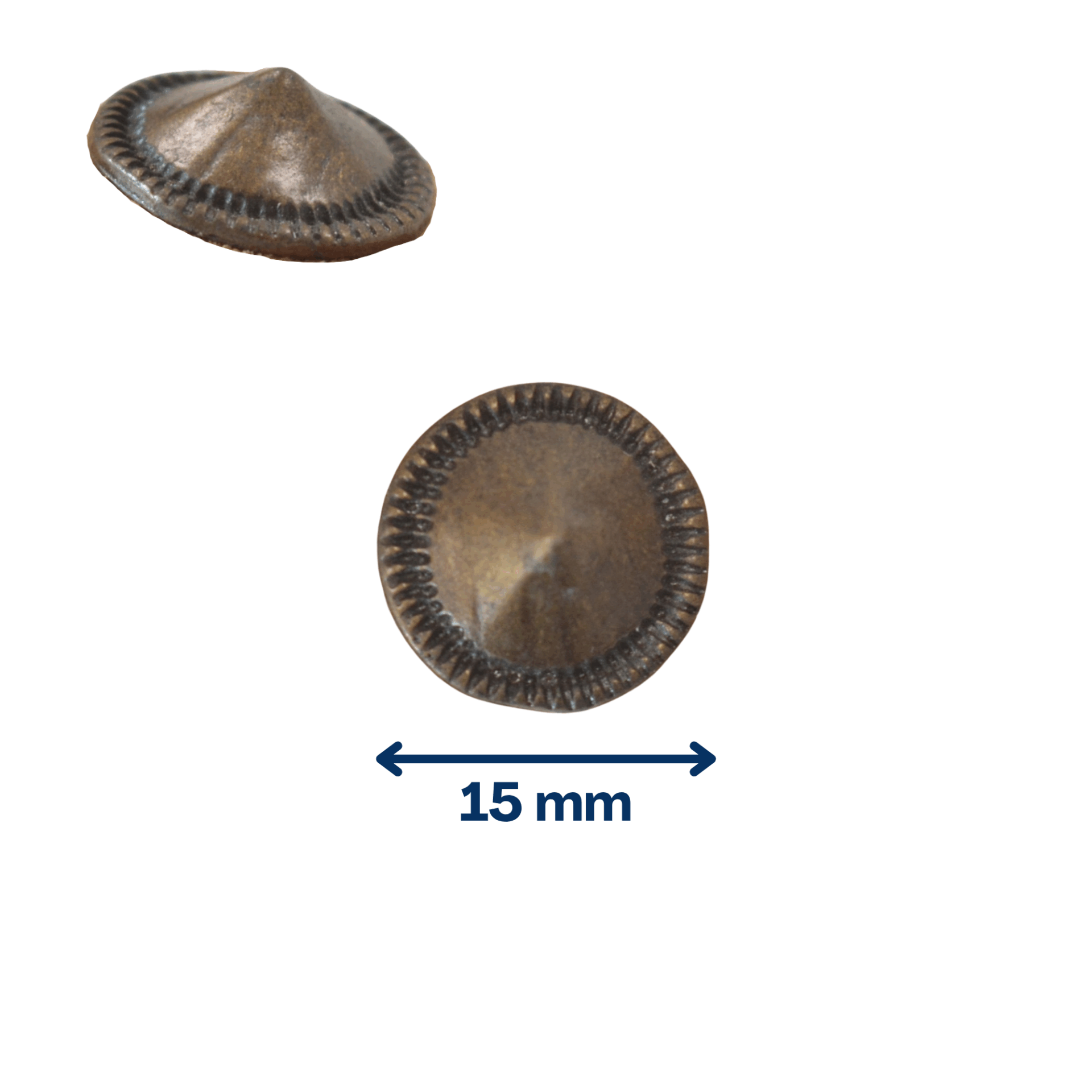 Cône vieux laiton 15 mm