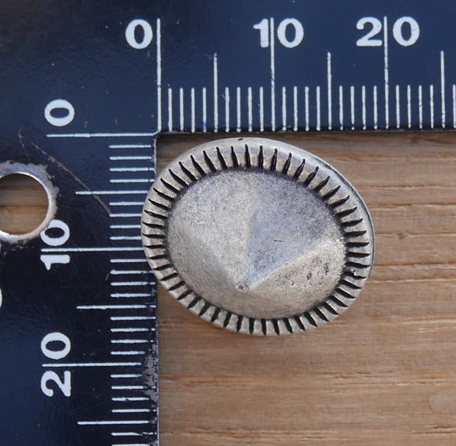 Cône vieil argent 20mm – Image 3