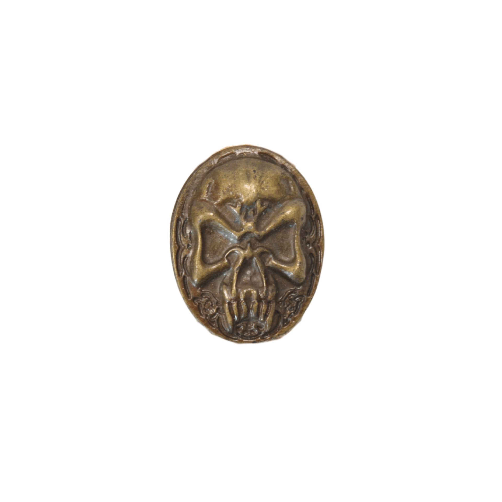 Concho – Crâne Nordique – Vieux laiton