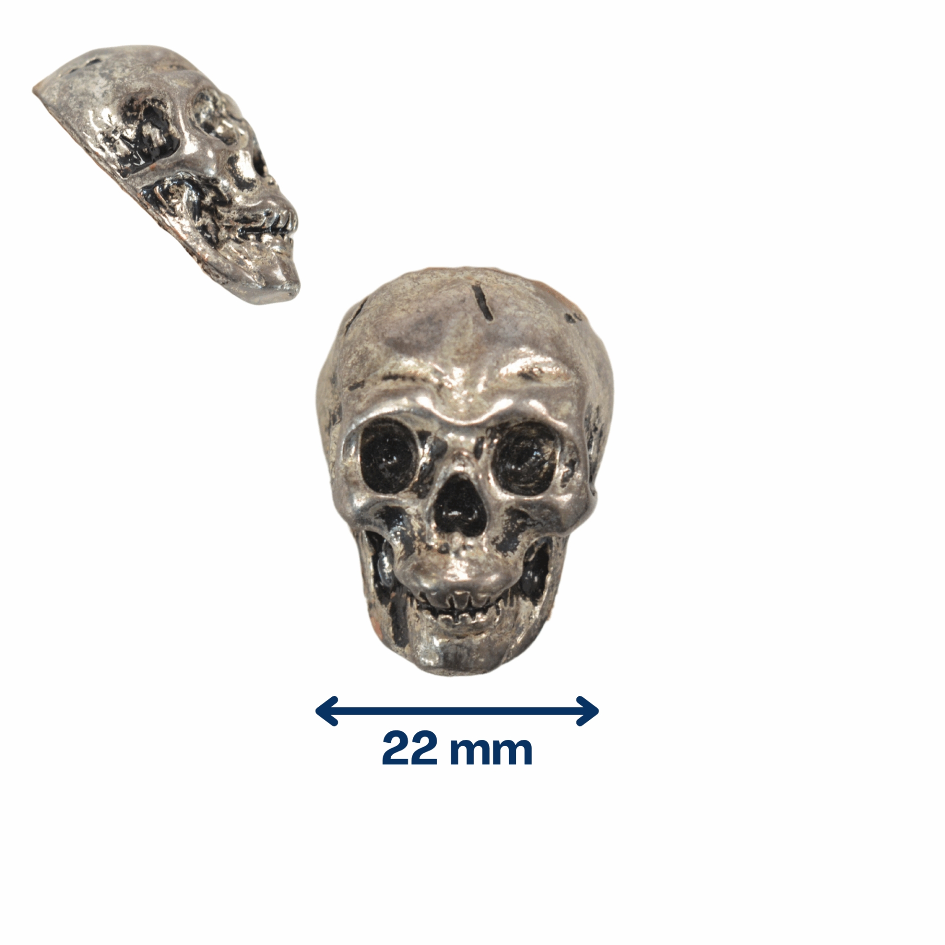 Concho Crâne XL Argent