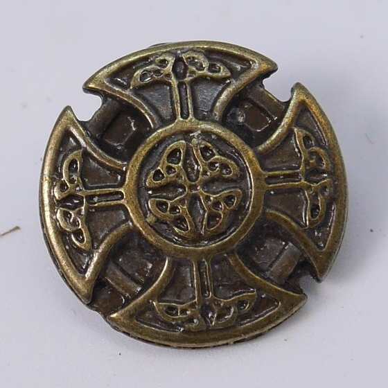 Croix des celtes vieux laiton 22 mm