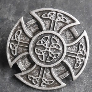 Croix des celtes vieil argent 35 mm