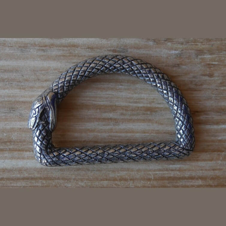 Dés de fixation serpent - anneau demi rond - 18 mm