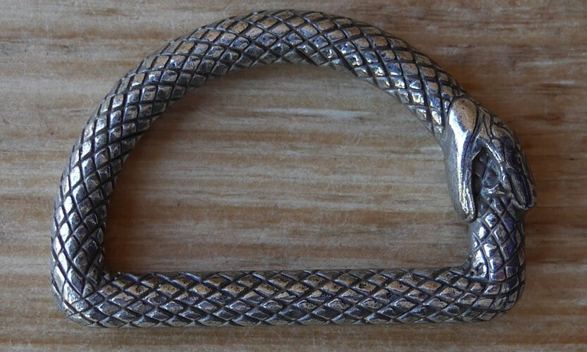 Dés de fixation serpent - anneau demi rond - 31 mm – Image 2