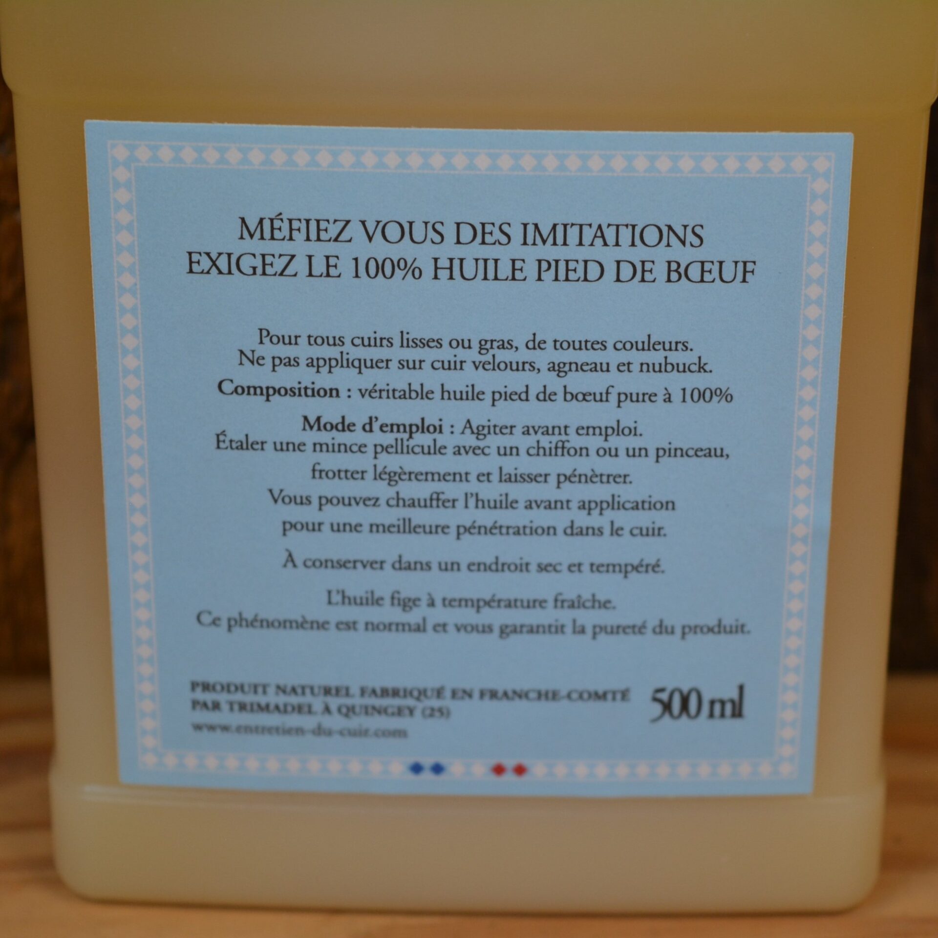 Véritable huile pied de bœuf PURE à 100% – Image 2