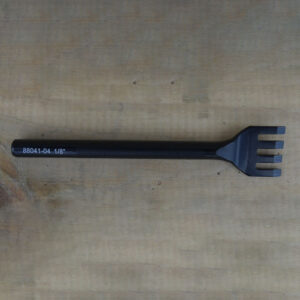 Emporte-pièce plat pour tressage 4 dents