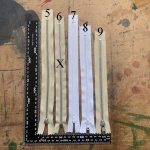 Fermetures à glissières beige n°6 25,5cm