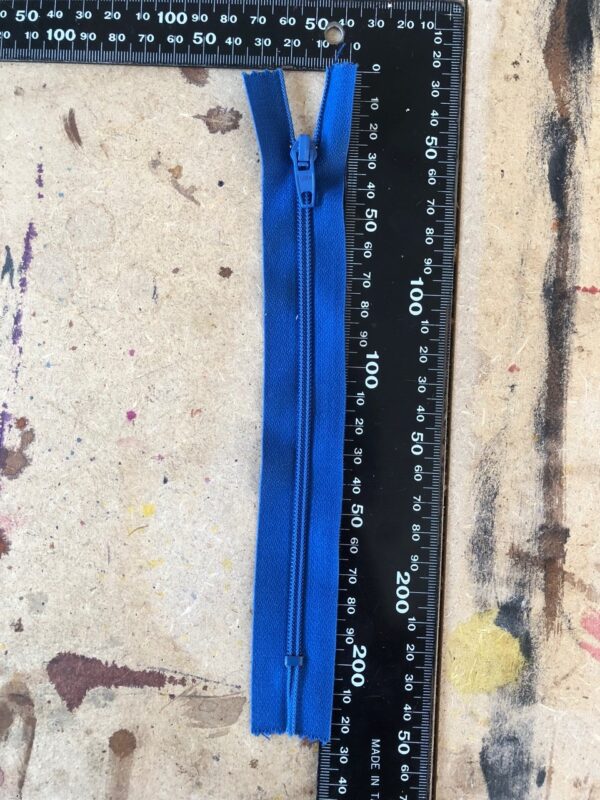 Fermeture à glissière bleu, Aillée 17 cm – Image 2