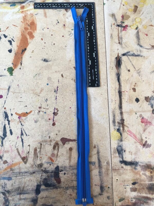 lot de 3 fermetures à glissière bleu, YKK 54 cm – Image 2