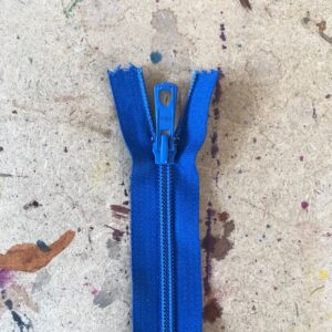 Fermeture à glissière bleu, Ailée 54 cm