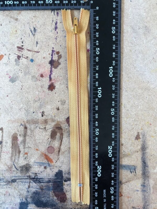 Lot de fermetures à glissière jaune/orange, 19 cm – Image 2