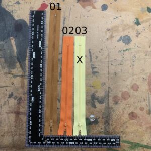 Fermeture à glissière jaune n°3 18 cm