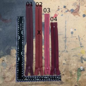 Fermeture à glissière rouge n°2 30 cm