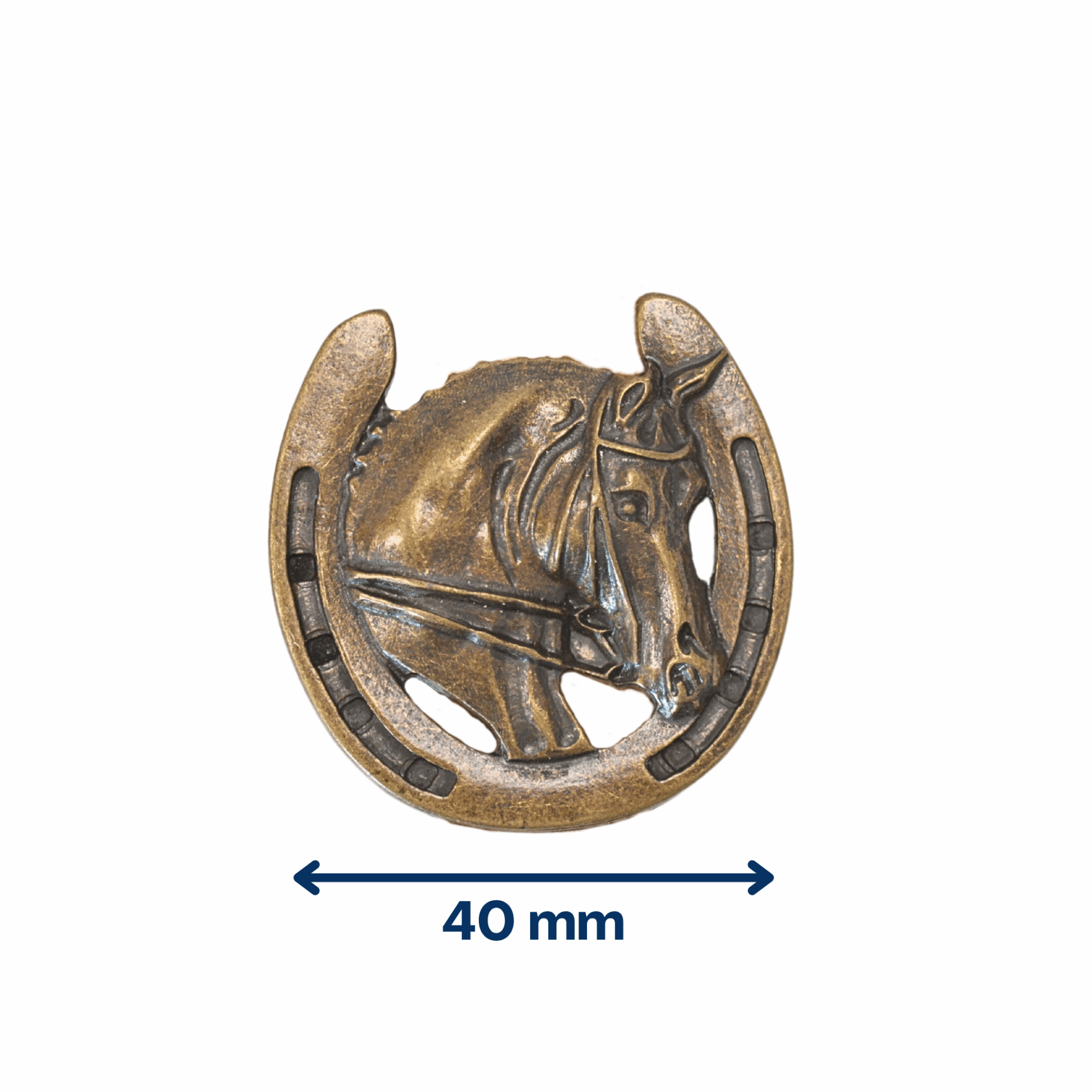 Fer et cheval Vieux Laiton