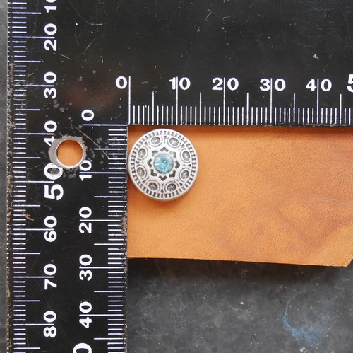 Freya turquoise vieil argent 15mm – Image 4