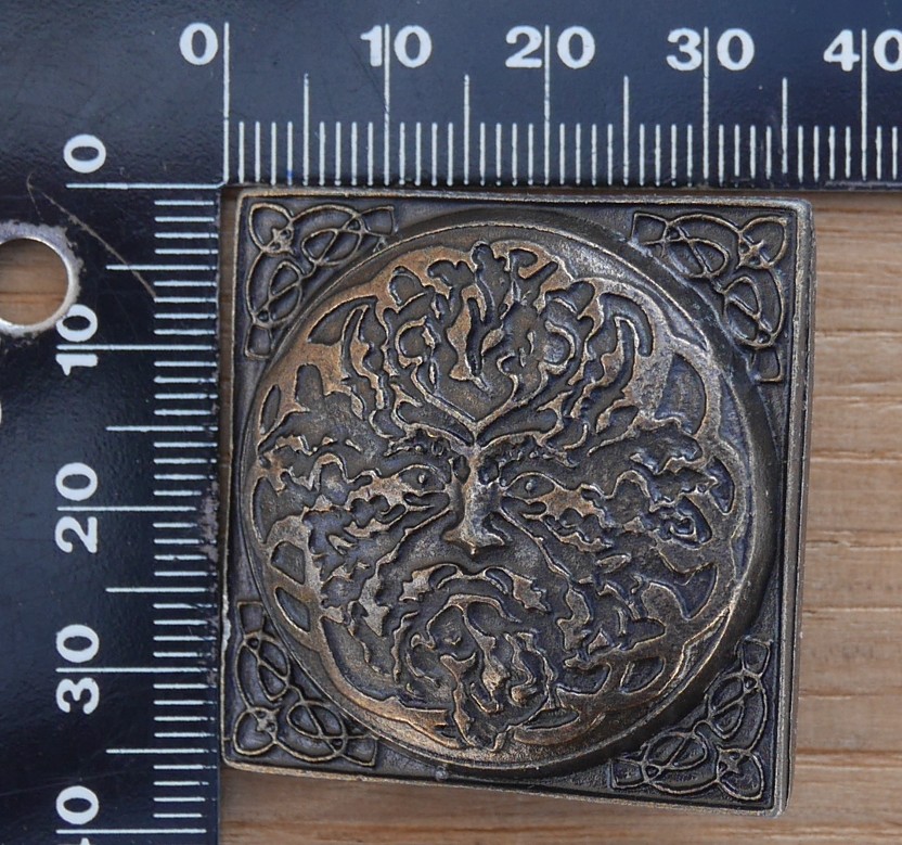 Green man Vieux laiton – Image 3