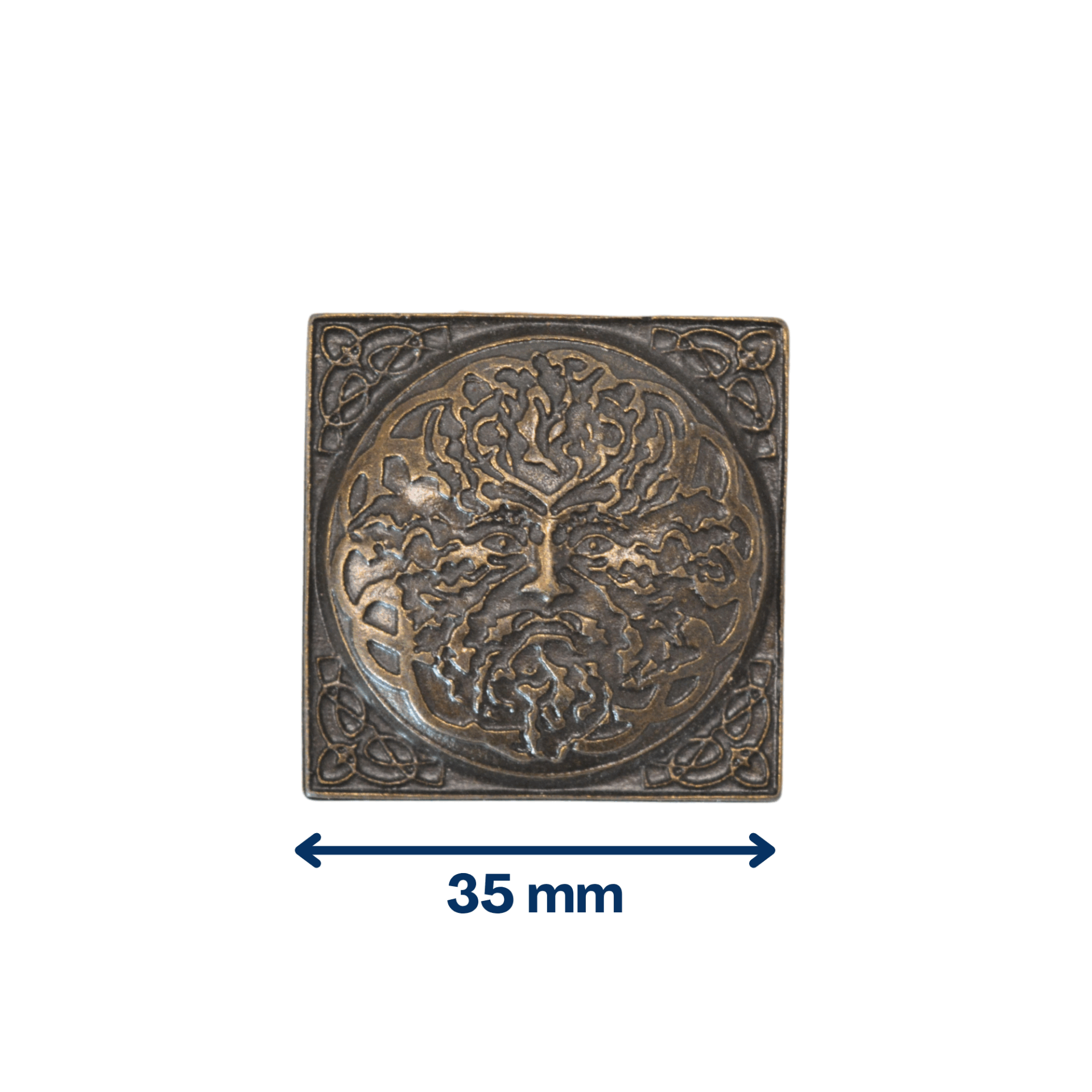 Green man Vieux laiton