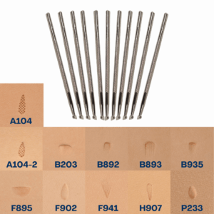 Lot Eden – Kit de 11 Matoirs de Repoussage Cuir