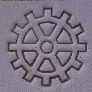 Matoir « 3D » engrenage steampunk fin