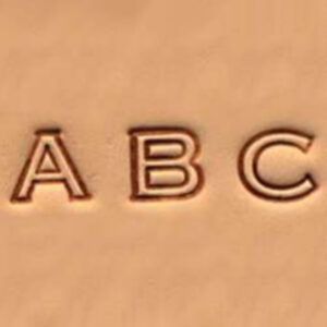 Matoir cuir coffret alphabet 6,3 mm – lettres évidés