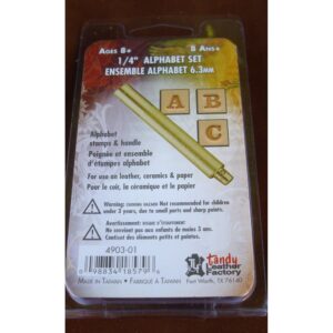 Matoir cuir coffret lettre 6,3 mm