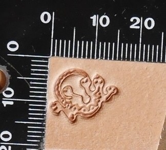 Matoir mini "3D" cuir - Lézard Tribale / ethnique – Image 2