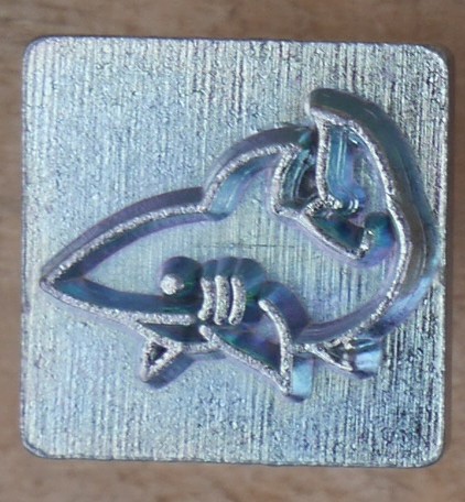 Matoir mini "3D" cuir - Requin