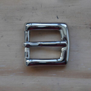 Boucle laiton massif finition nickel 15 mm MB7124