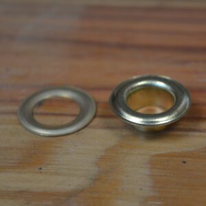 Œillets aluminium finition laiton – 12,5 mm