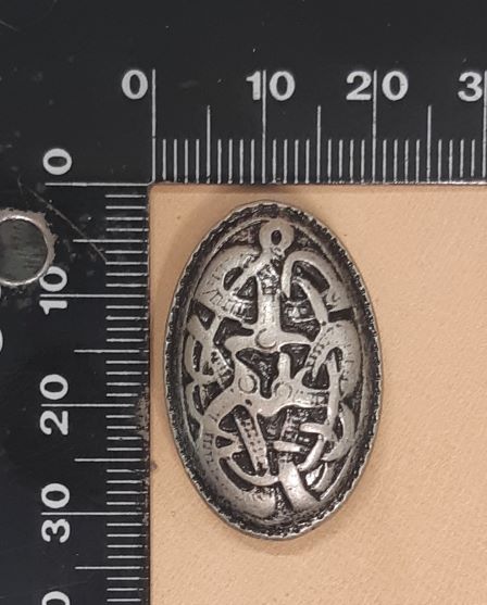 Oval de Midgard argent vieilli – Image 5