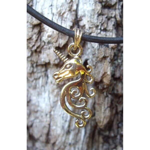 Pendentif en bronze - Licorne