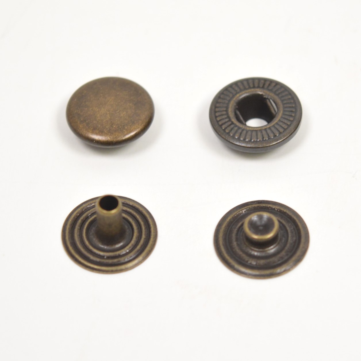 Pressions 12 mm - Vieux laiton