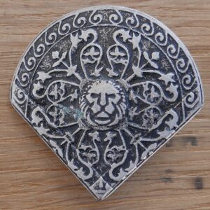 Rivet d’angle Coeur de Lion argent