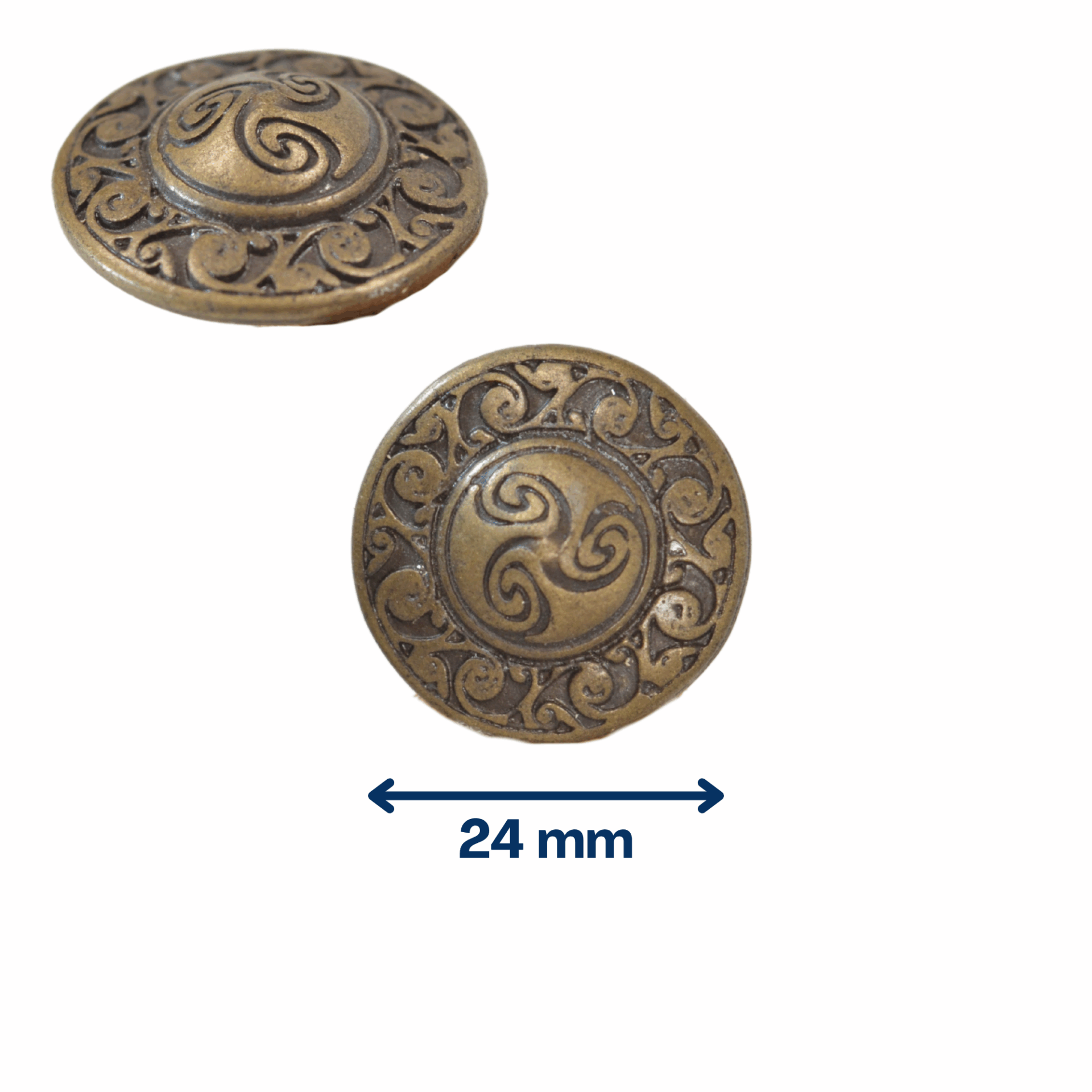 Cercle celtic vieux laiton