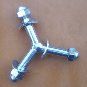 Tribolt pour chaise en cuir – nickel