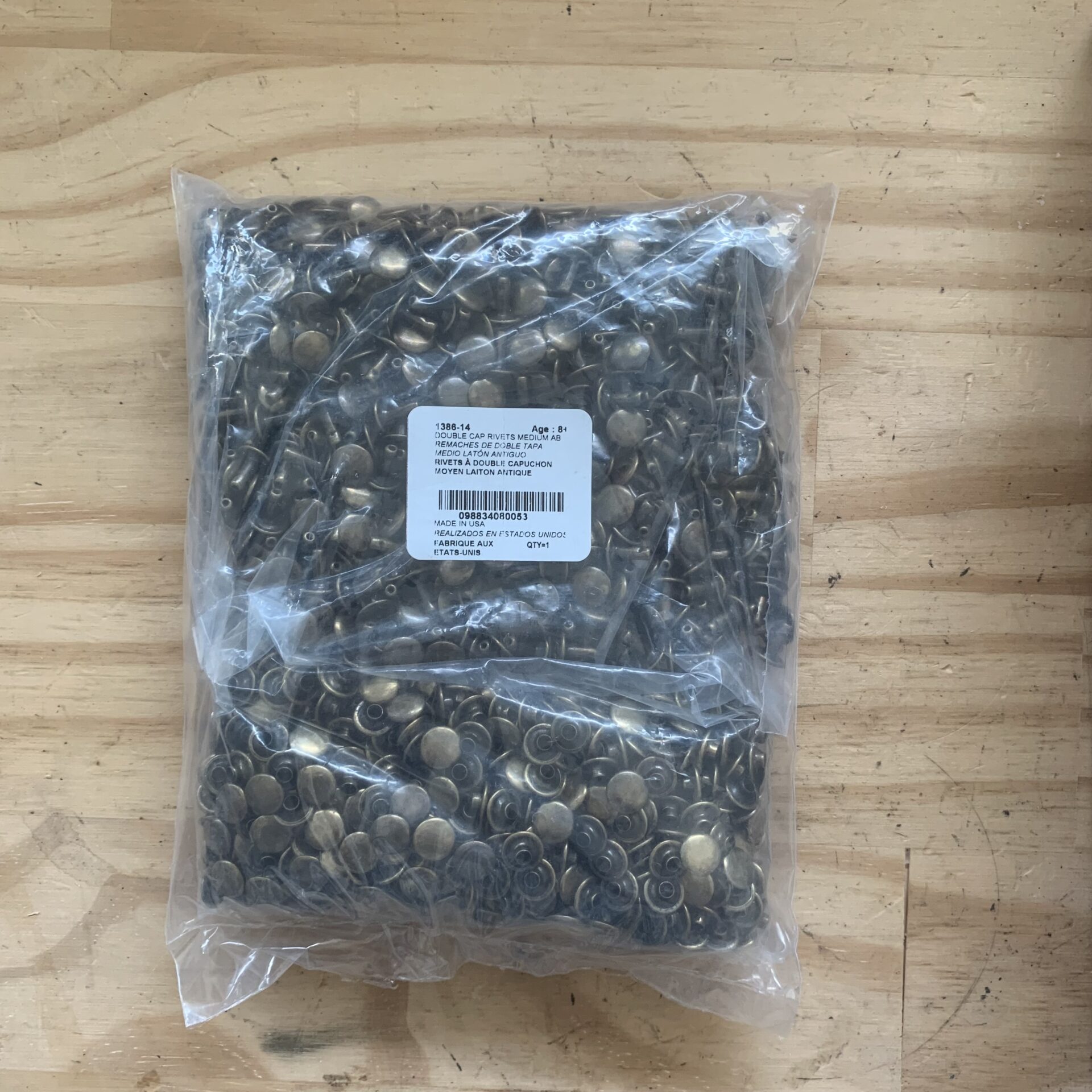 Rivet laiton vieilli pour cuir *1000 – Image 3