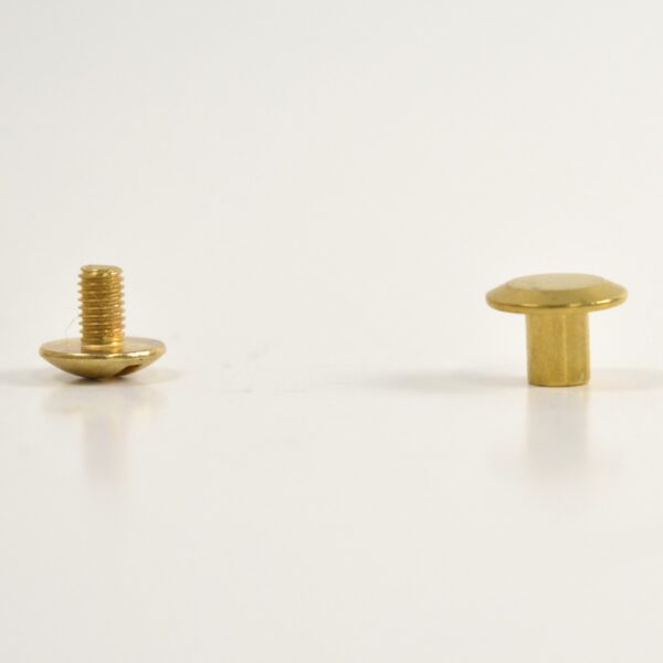 Vis chicago finition laiton 9mm – Image 3