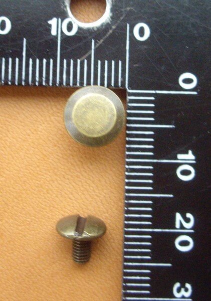 Vis Chicago - Vieux laiton - 9 mm – Image 5