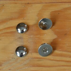 Top magnétique à riveter – 11 mm – Nickel – Tandy Leather