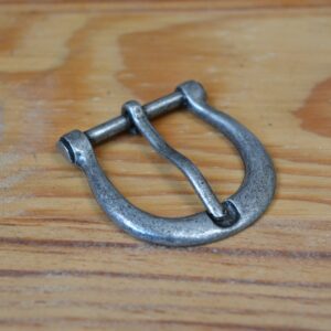Boucle historique ovale Vieil argent – 25 mm