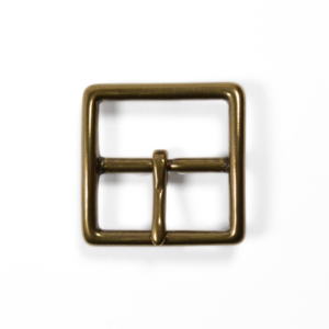 Boucle laiton massif finition vieux laiton 35 mm