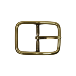 Boucle laiton massif finition vieux laiton brillant – 30 mm