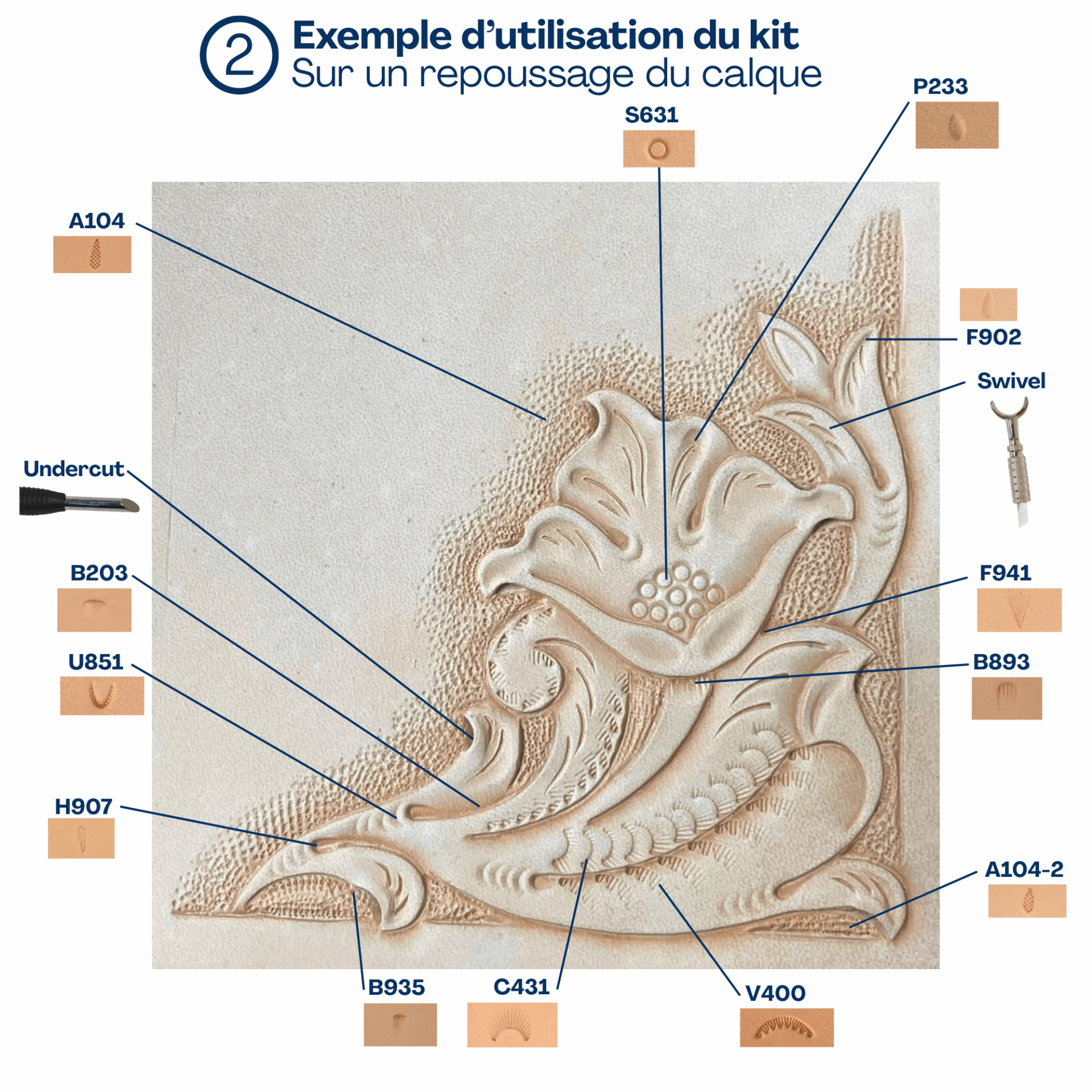 Kit repoussage - Eden Esprit Cuir – Image 4