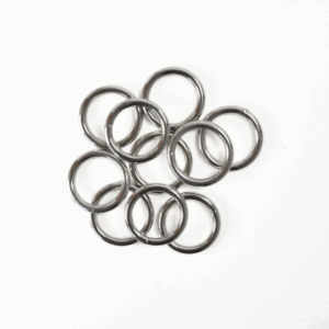 Anneau soudé – 25 mm Nickel – Lot de 10