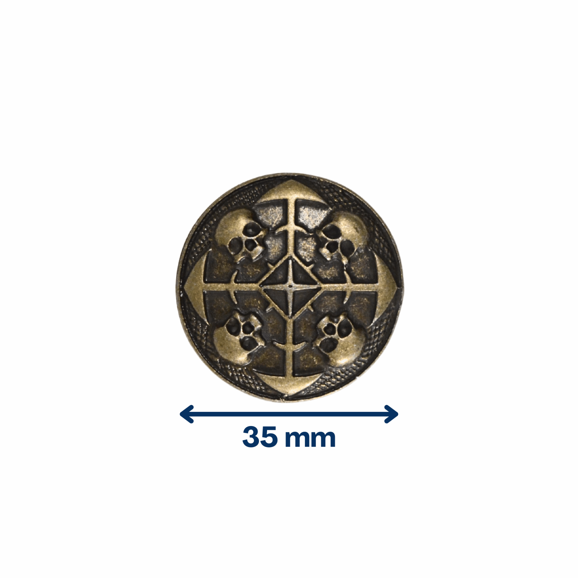 Concho crânes et flèches – Image 2