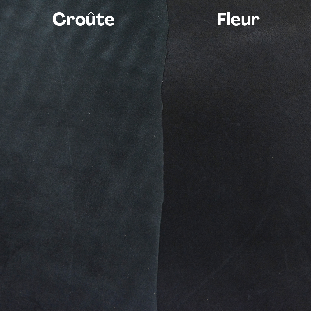 Cuir de kangourou - Tannage végétal - Noir - 1/1,2 mm – Image 2