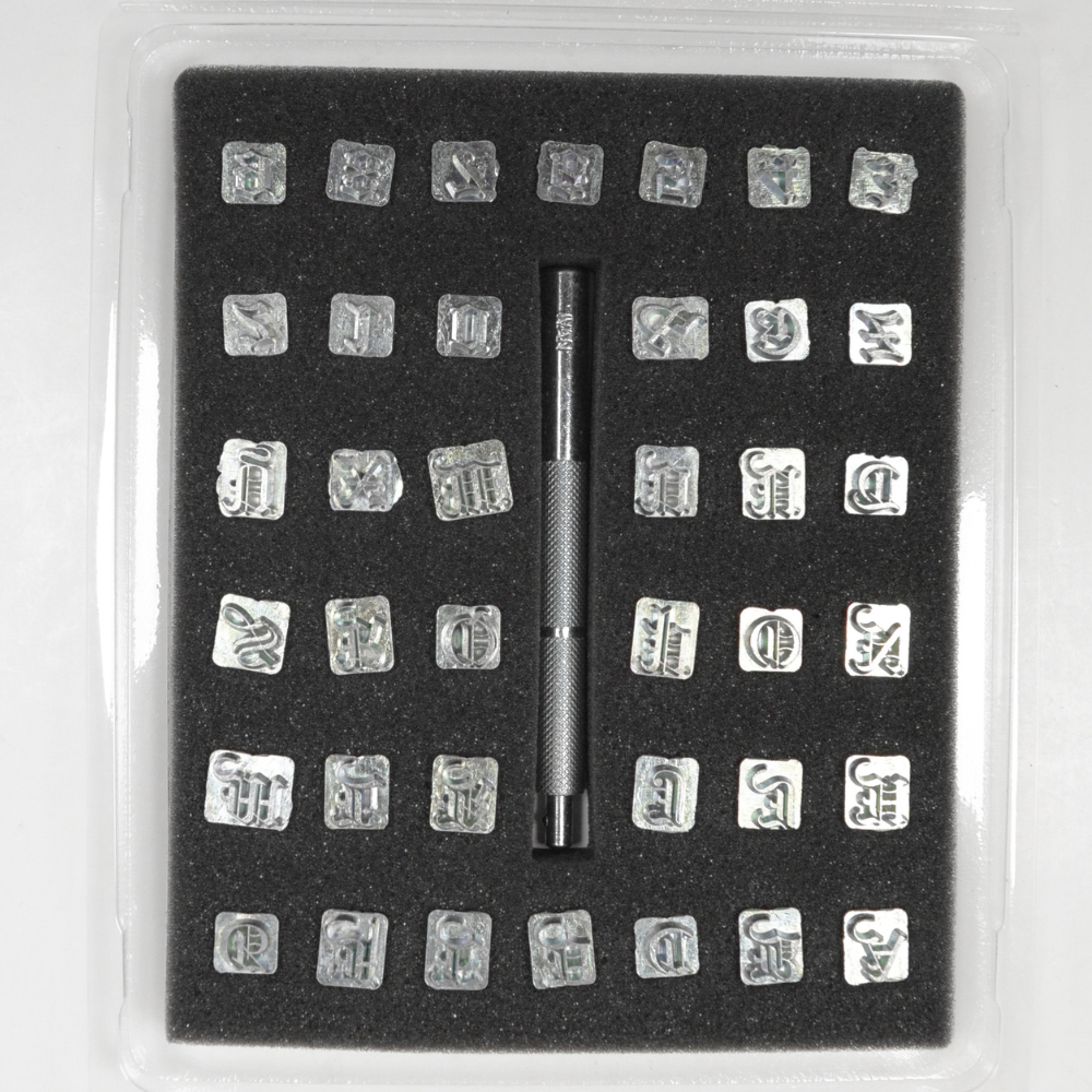 Coffret de matoirs - Lettre et chiffre gothique - 6,5 mm - 8142-20 – Image 2