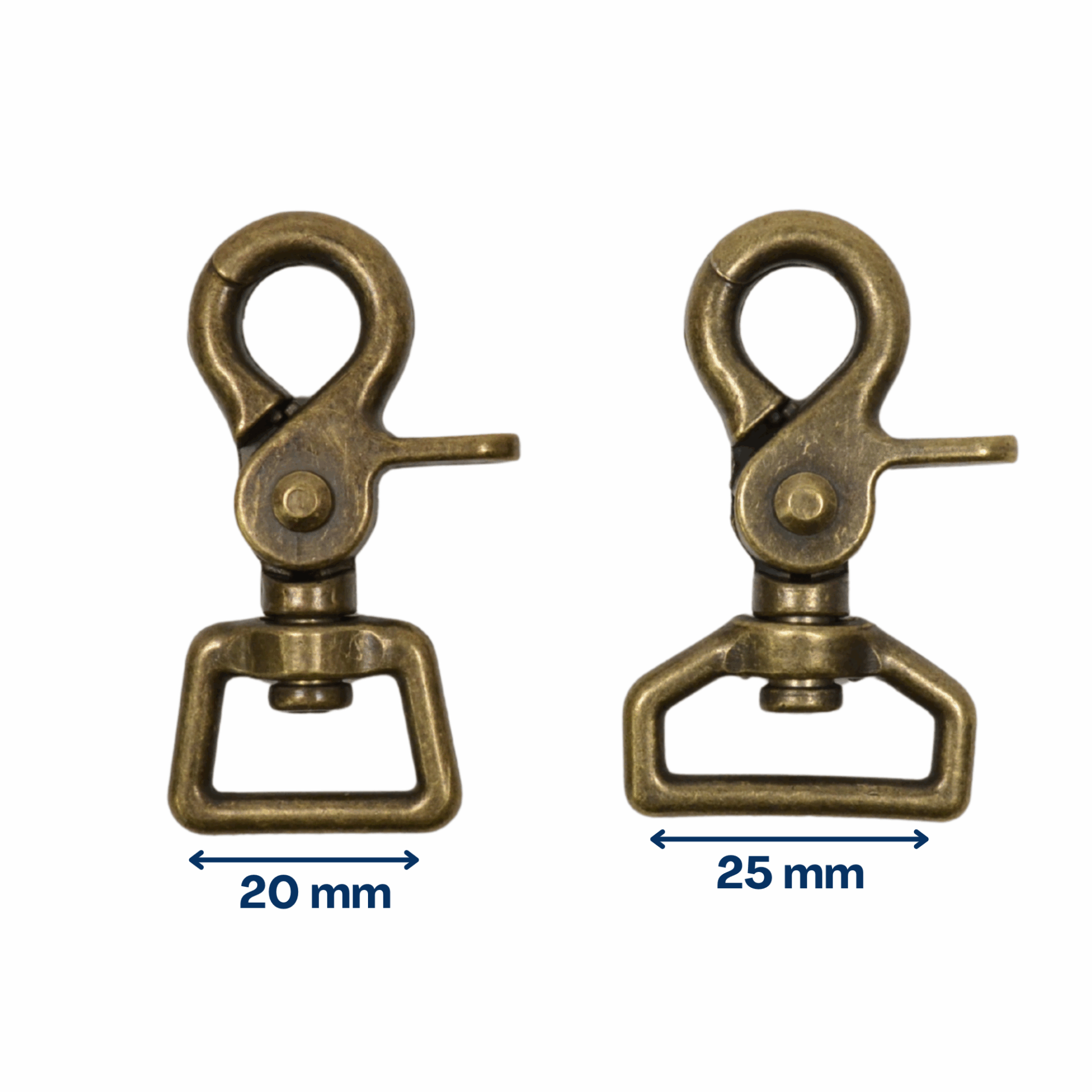 Mousqueton - Vieux Laiton - 1154 – Image 2