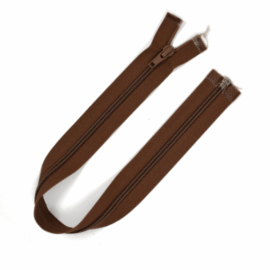 [FIN DE SÉRIE] Lot Fermetures à glissières – Marron 44 cm