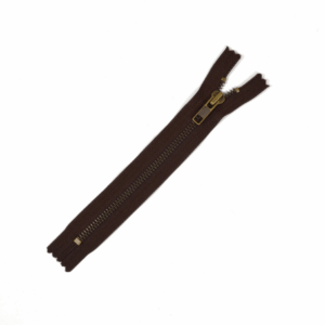 [FIN DE SÉRIE] Lot Fermetures à glissières – Marron 18 cm